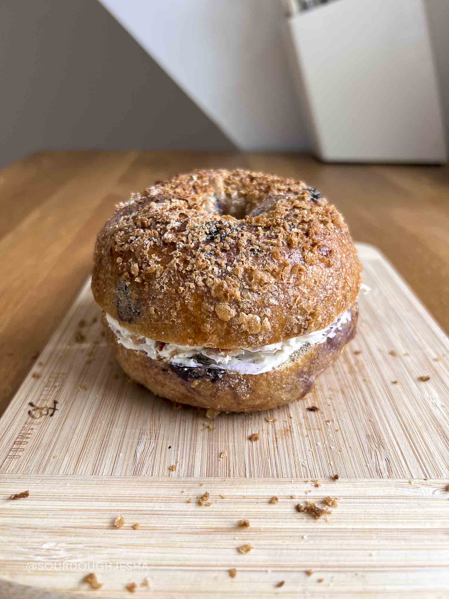 Blueberry Pancake Sourdough Bagels - Jesha's - Nothing's Better Than ...